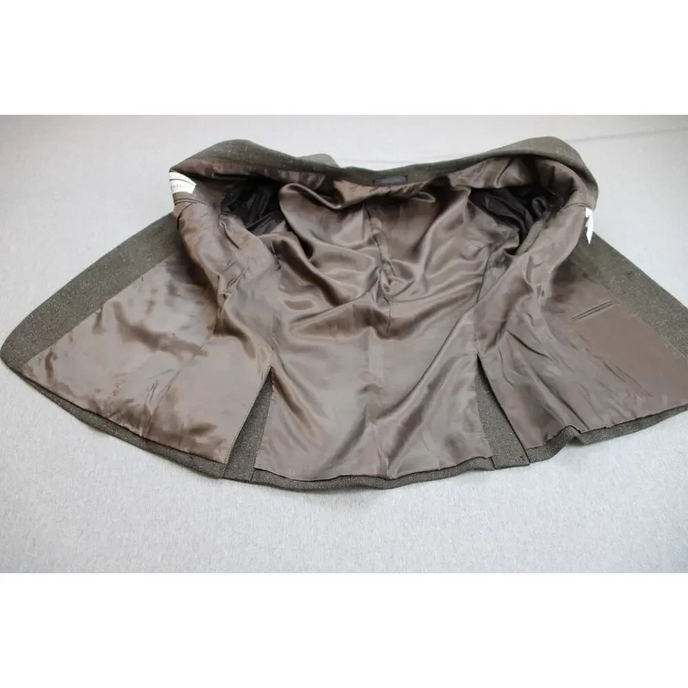 Calvin Klein Blazer Mens 40S Brown Extreme Slim‎ Fit 2 Button Single Breasted